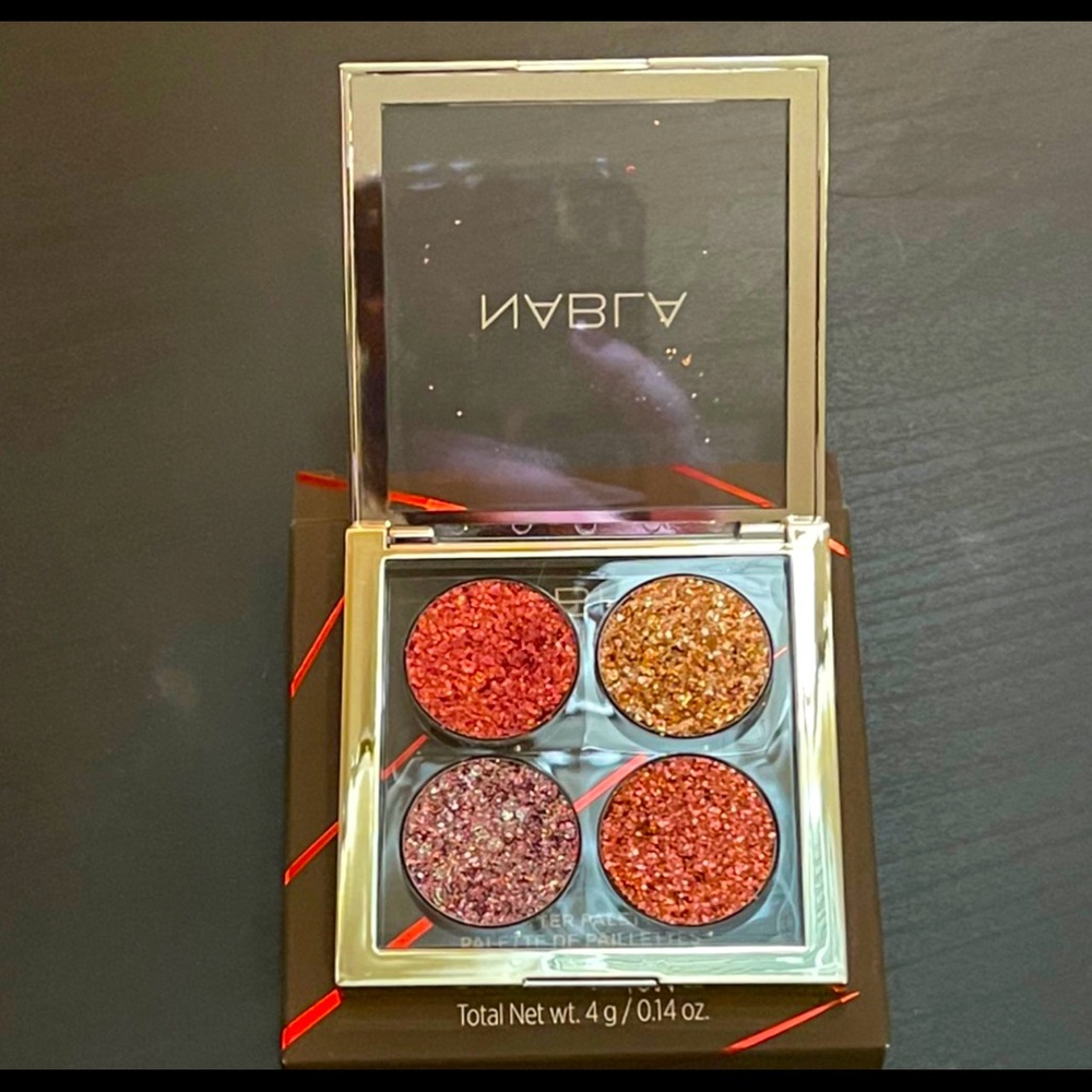 Nabla Cosmetics Ruby Lights Glitter Quad Eyeshadow Palette